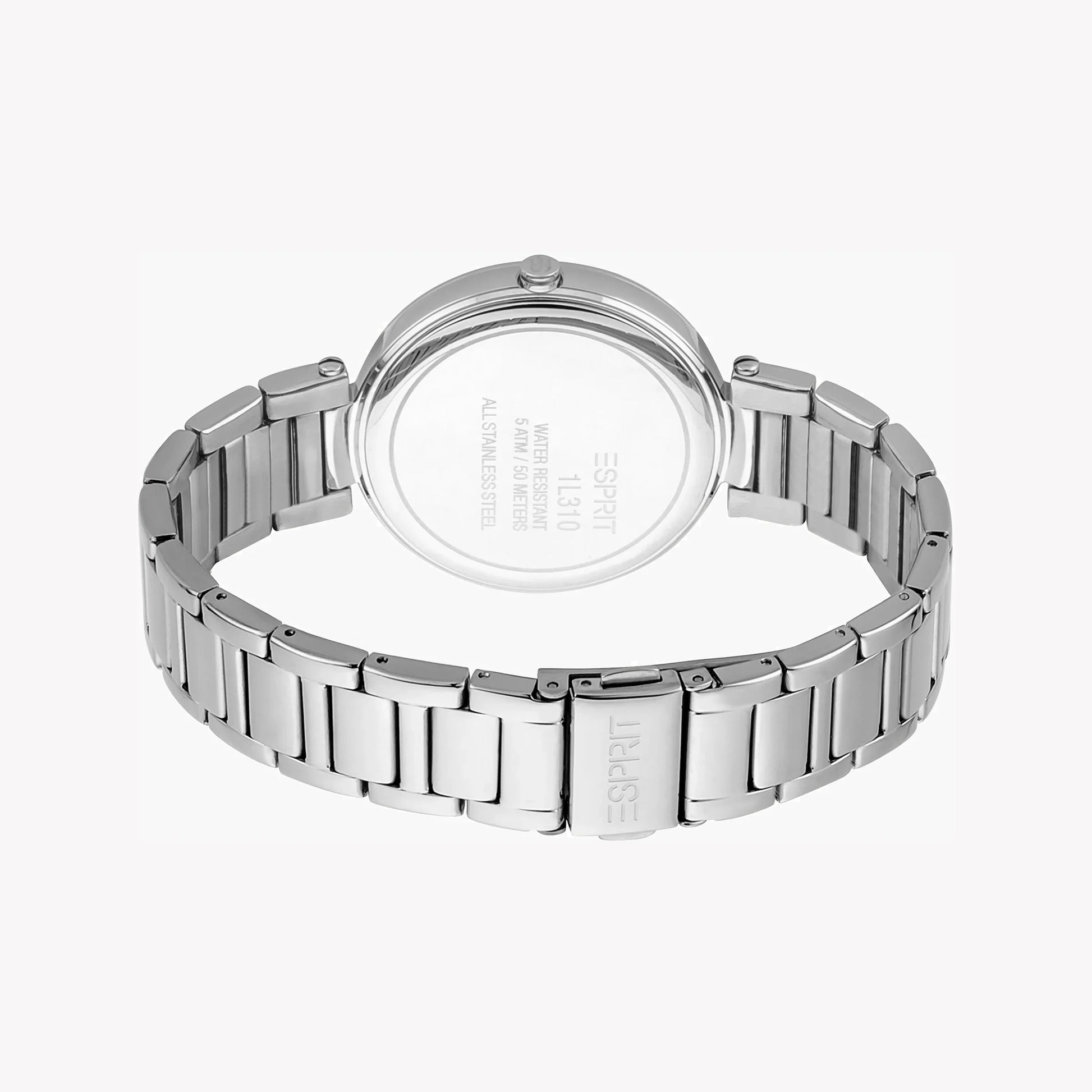 Esprit Women's Silver Stainless Steel Watch, Black Dial | Es1l100m0025-2